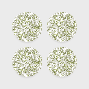 Botanical Leaves Coaster Inserts (Set of 4)