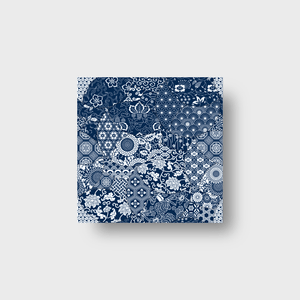 Blue Tiles Mix Square Insert