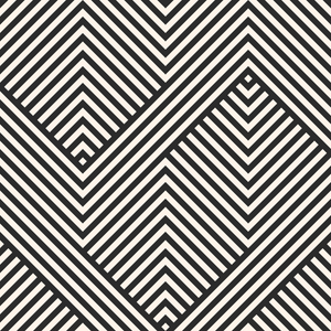 Geometric Black & White Round Insert